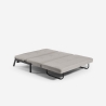 Sofá-cama moderno com 2 lugares em tecido para sala estar Bellamy Descontos