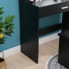 Móvel de Maquilhagem preto c/Lâmpadas Iluminação Espelho e Banco Gaia Black Características