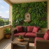 Sebe artificial realista 100x100cm plantas 3D  jardim exterior Ilex Venda