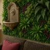 Sebe artificial realista 100x100cm plantas 3D  jardim exterior Ilex Oferta