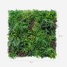 Sebe artificial realista 100x100cm plantas 3D  jardim exterior Ilex Descontos