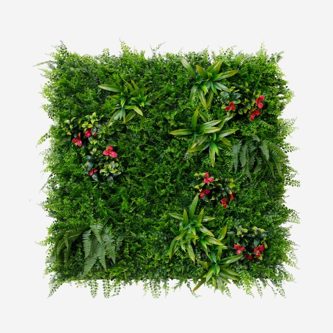 Sebe artificial 3D painel 100x100cm plantas realistas Cerrum Promoção