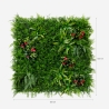 Sebe artificial 3D painel 100x100cm plantas realistas Cerrum Descontos