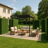 Sebe artificial cerca 106x33x208cm perene gardénia Vernas Oferta