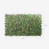 Sebe artificial para jardim extensível 200x100cm Salix Descontos