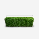 Buxo artificial para cerca de jardim baixa 158x33x56cm Robuk Saldos
