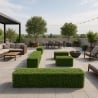 Buxo artificial para cerca de jardim baixa 158x33x56cm Robuk Venda