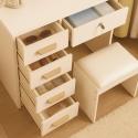 Toucador maquilhagem c/Espelho e Banco p/Quarto Clara Preço