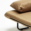 Poltrona clássica c/Cama dobrável Tecido Simples Prática Confortável Deborah 