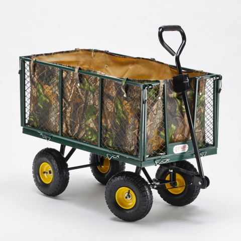 Carrinho de jardim para transporte de relva e de madeira 400kg Shire