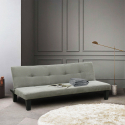 Sofá-cama microfibra 2 lugares Onice casa sala de espera cama de casal