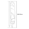 Guarda-sol de Algodão Profissional Resistente e Leve GiraFacile 180cm Dioniso 