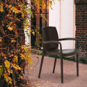 Cadeiras com apoio braços p/Espaço Exterior Confortável e durável Jardim Boheme  