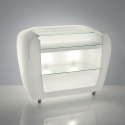 Balcão de Bar Branco com Luz Iluminação LED Moderno Exterior Roller  Oferta