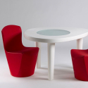 Cadeira Moderna Futurista para Uso Exterior e Interior Jardim Zoe  