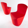 Cadeira Moderna Futurista para Uso Exterior e Interior Jardim Zoe  