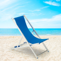 Cadeira de Praia em Alumínio Dobrável e Super-Confortável Riccione Modelo