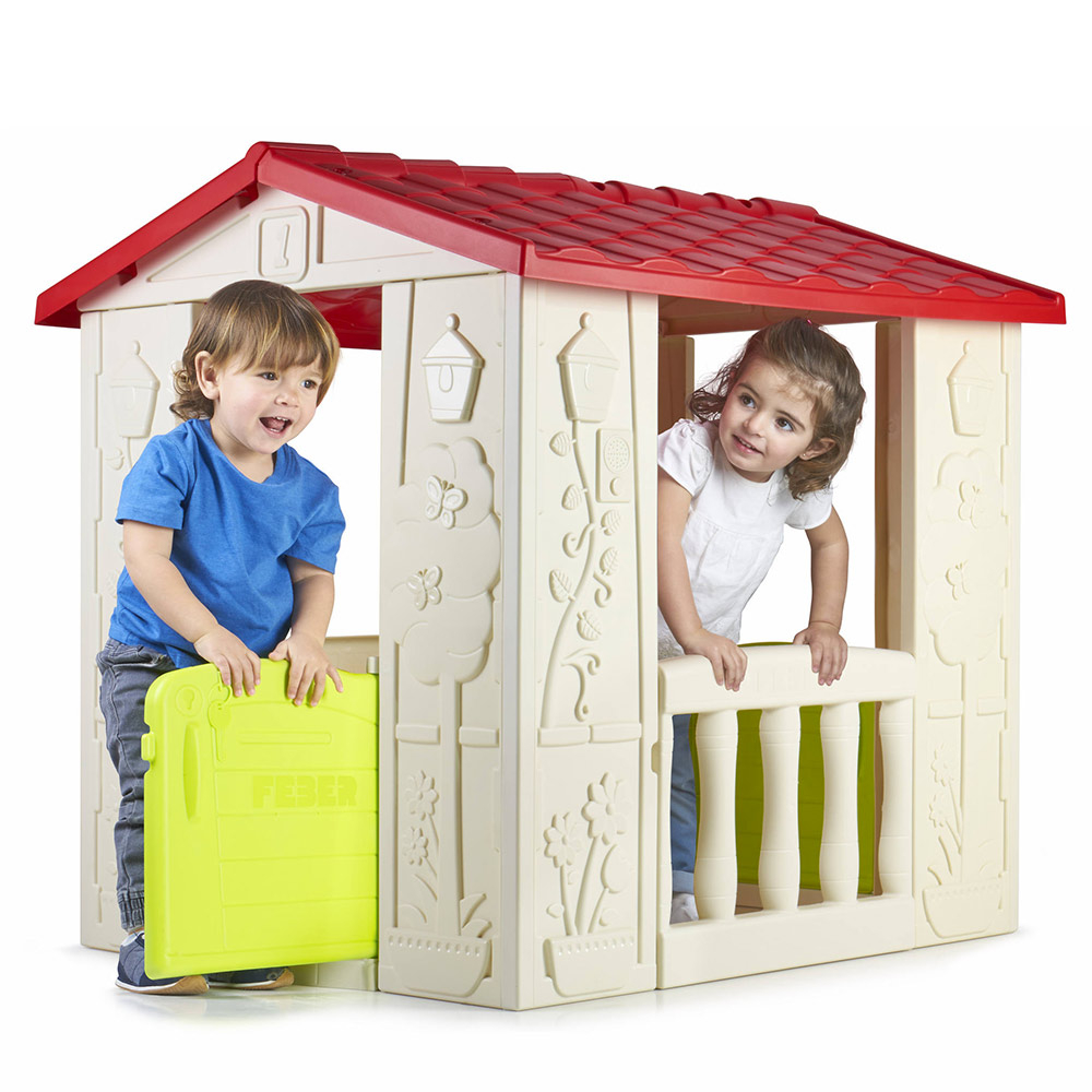 Casa de Plástico para Jardim de Crianças Happy House Feber