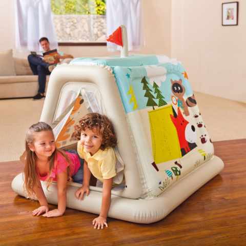 Tenda insuflável em forma de casa para crianças Intex 48634