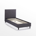 Cama de Solteiro Confortável Madeira 80x190 Lausanne twin Saldos