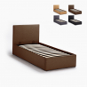 Cama de Solteiro Moderna c/Arrumação 80x190 Basel twin 