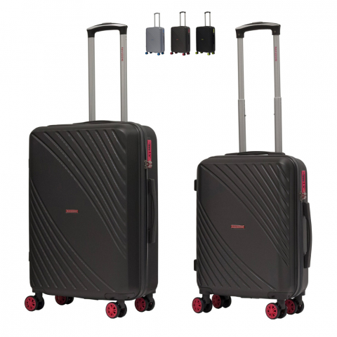 Conjunto 2 bagagem de cabine de carrinho mala rígida design 4 rodas tsa usa Fresh Ravizzoni