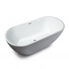 Banheira autónoma em acrílico branco Casa de banho Extra-brilhante Fibra de vidro Coo Venda