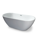 Banheira autônoma oval instalação independente design coo
