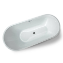 Banheira autónoma em acrílico branco Casa de banho Extra-brilhante Fibra de vidro Coo Saldos