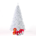 Árvore de Natal Artificial Branca c/180cm Clássica Tradicional Gstaad Promoção