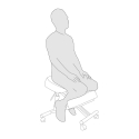 Cadeira Ortopédica de Metal e Couro Confortável Balancesteel Lux Descontos