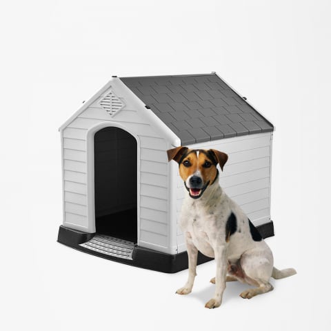 Casa de canil para cães pequenos em jardim de plástico Coco