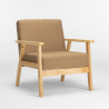Poltrona / Cadeira Confortável c/Encosto e Braços Madeira Uteplass 