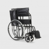 Cadeira de Rodas Ortopédica Dobrável em Couro p/Deficientes e Idosos Violet 