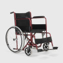 Cadeira de Rodas em Tecido Ortopédica Dobrável p/Deficientes e Idosos Lily Escolha