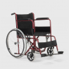 Cadeira de Rodas em Tecido Ortopédica Dobrável p/Deficientes e Idosos Lily Escolha