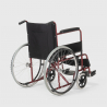Cadeira de Rodas em Tecido Ortopédica Dobrável p/Deficientes e Idosos Lily Modelo