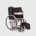 Cadeira de Rodas em Tecido Ortopédica Dobrável p/Deficientes e Idosos Lily Características