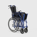 Cadeira de Rodas Dobrável em Tecido Ortopédico com Travões p/Deficientes e Idosos Dasy Modelo