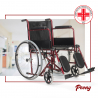 Cadeira de Rodas com Apoio de Pernas Dobrável p/Deficientes e Idosos Peony Saldos