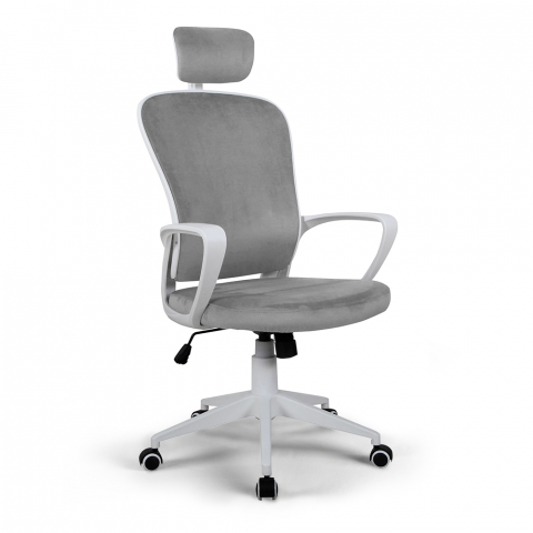 Cadeira ergonômica de escritório em tecido com apoio de cabeça design Sepang moon