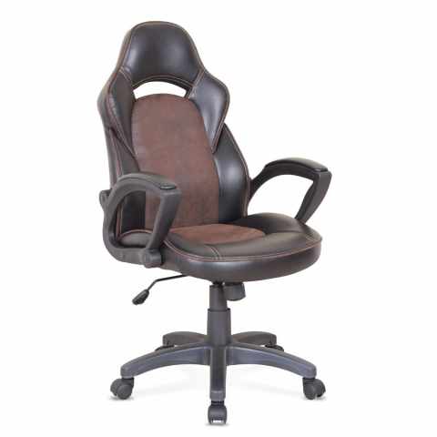 Cadeira de escritório Racing para gaming pele sintética ergonómica Pro