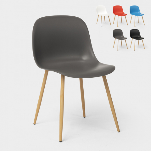 Cadeiras de design escandinavo para cozinha, sala de jantar restaurante Sleek