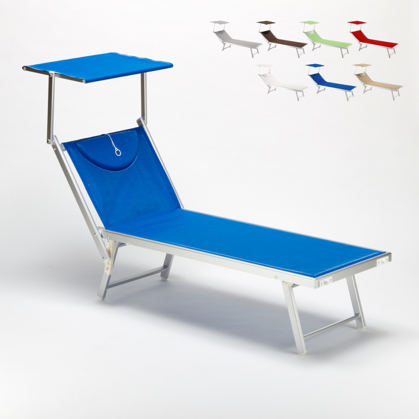 Espreguiçadeira Profissional em Alumínio Cama de Praia Santorini Espreguiçadeira Profissional em Alumínio Cama de Praia Santorini