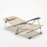 Cadeira de Praia Reclinável com Braços Dobrável Confortável Gargano 