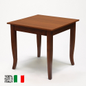 mesa de madeira maciça para bar restaurante 80x80 cm Gerry Oferta