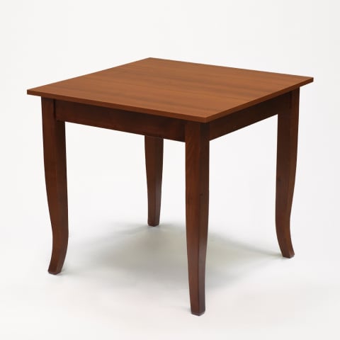 mesa de madeira maciça para bar restaurante 80x80 cm Gerry Promoção