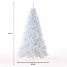 Árvore de Natal Sintética Tradicional Branca Alta 210cm Aspen Descontos