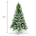 Árvore de Natal Artificial Decorada c/Enfeites 180cm Bergen Descontos
