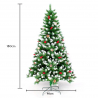 Árvore de Natal Artificial Decorada c/Enfeites 180cm Bergen Descontos
